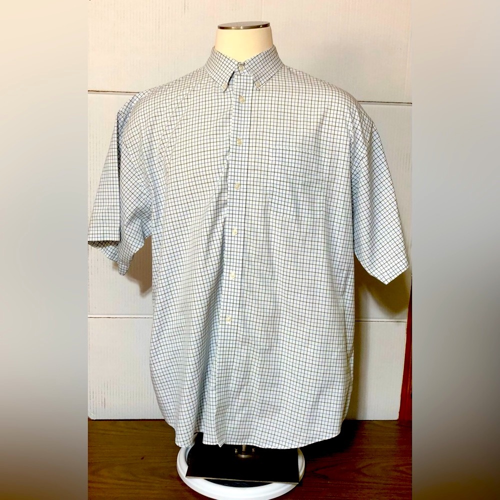 Joseph & Feiss 2XLT 100% cotton button front casual shirt for men